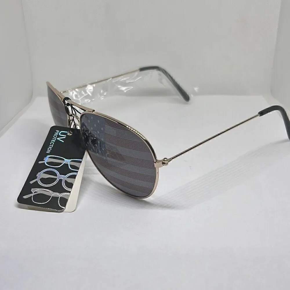 Aviator Patriotic Unisex USA 4th of July Independence Day Sunglasses